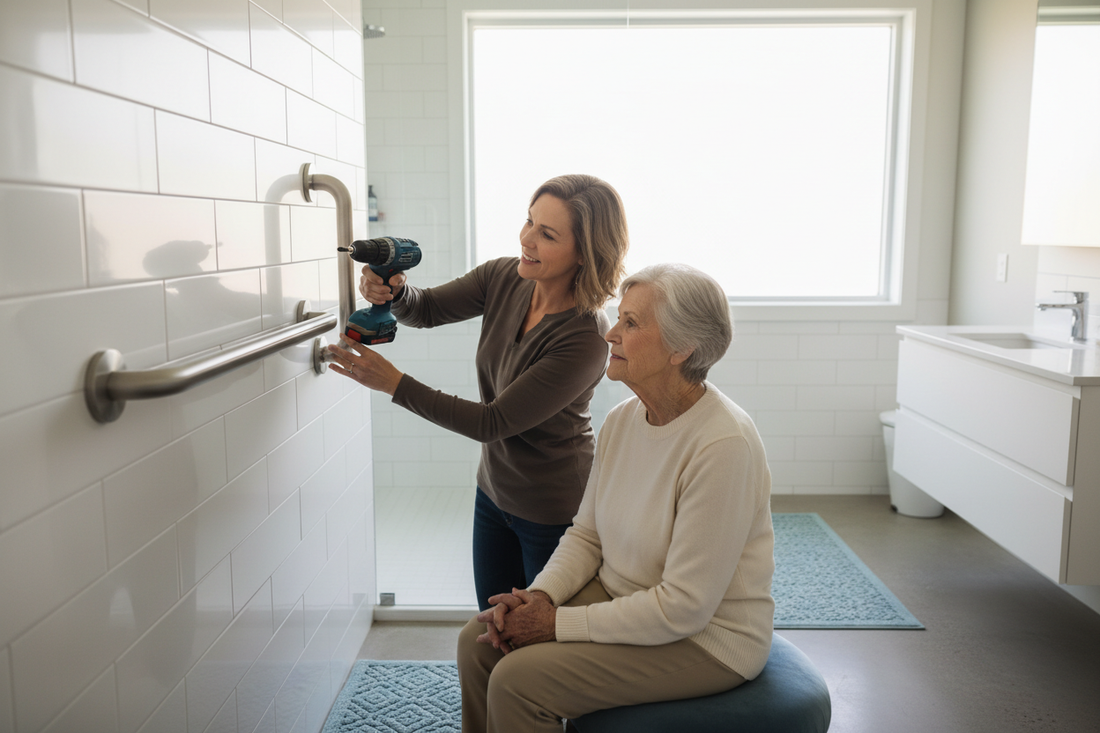 How to Make a Bathroom Safer for Elderly Parents
